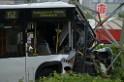 Schwerer Bus Unfall Koeln Porz Gremberghoven Neuenhofstr P110